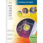 PRESSIT A4 Blank White CD Labels