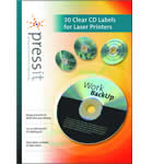 PRESSIT A4 Clear Laser CD Label (30)