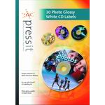 PRESSIT Photo Gloss CD Labels (30)