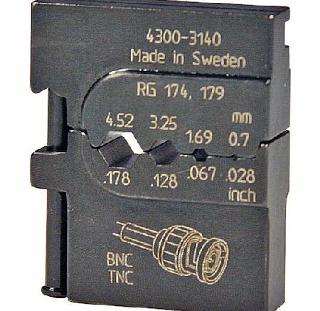 Pressmaster 4300-3140 RG174 and 179 - Hex Sizes 4.52, 3.25,