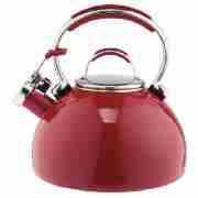 2L Enamel Stove Top Kettle, Red