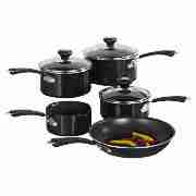 Prestige 5pc Non-Stick Pan Set, Black