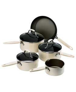 Country Kitchen Almond 5 Piece Pan Set