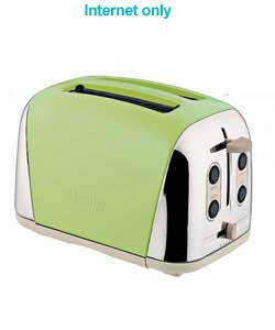 Deco 2 Slice Green Toaster