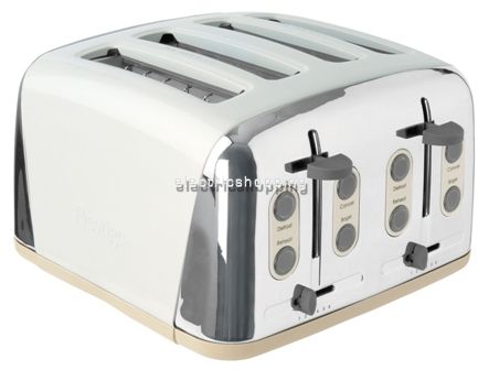Prestige Deco 4 Slice Toaster in Almond