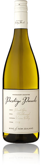 Prestige Parcels Pinot Gris 2009, Marlborough