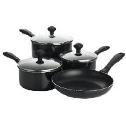 Urban 4 piece pan set black