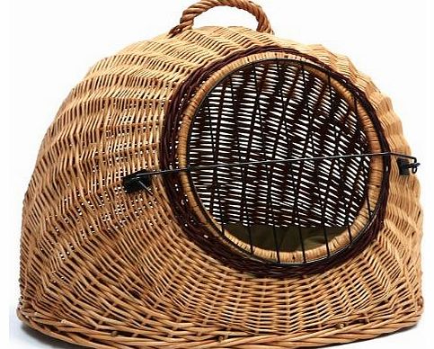 Prestige Wicker Igloo Pet Carrier Basket House, Large