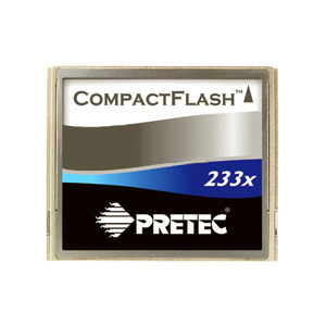 Pretec 4GB 233X Compact Flash Card - 35MB/s