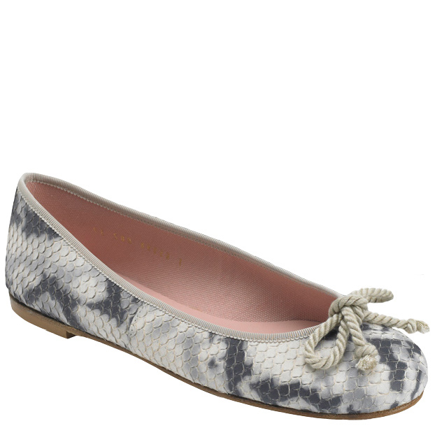 Pretty Ballerinas Snake Print Neutral