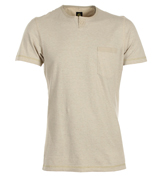 Pretty Green Cream Fleck T-Shirt