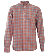 Pretty Green Red and Navy Check Shirt