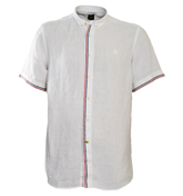 Pretty Green White Linen Shirt