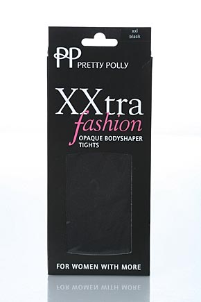 Pretty Polly Ladies 1 Pair Pretty Polly Xxtra Superfit Body Shaping Opaque Tights Black