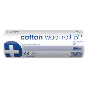 Cotton Wool Roll BP 500g Poly Bag