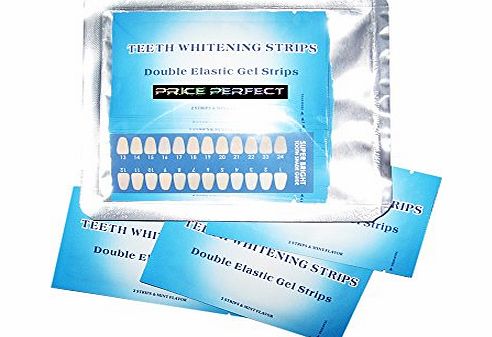 Price Perfect 28 Teeth Elastic Gel Whitening Strips Professional Home Whitener Tooth Bleaching Mint Flavour