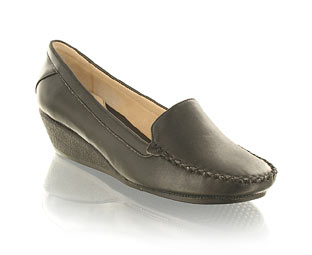 Priceless Casual Low Wedge Moccasin Shoe
