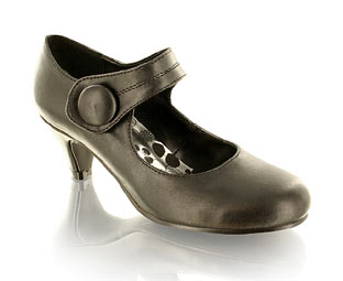 Priceless Charming Round Toe Mary Jane with Button Detail