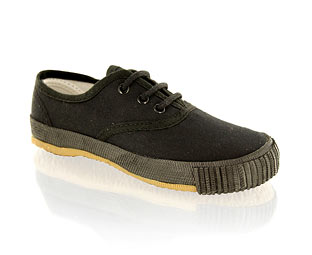 Priceless Classic Lace Up Canvas School Pump