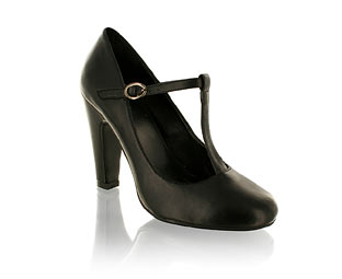Priceless Elegant T-Bar Court Shoe