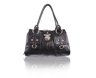 Fab Bowling Bag With Clasp Detail