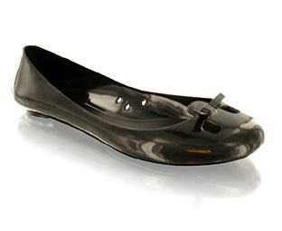 Priceless Fab Jelly Ballerina With Bow Detail