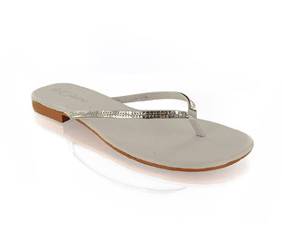 Priceless Fab Toe Post Sandal With Mirrored Detail