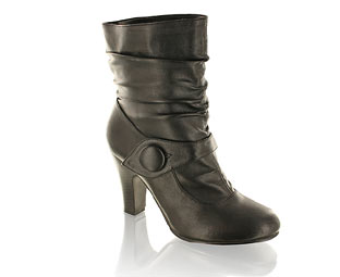 Priceless Fabulous Ankle Boot With Button Trim