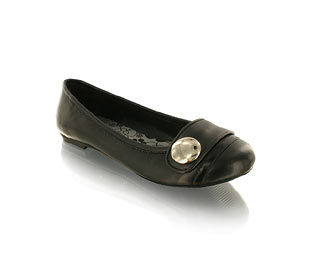 Priceless Fabulous Ballerina With Button Trim Detail