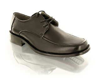 Priceless Fabulous Leather Look Lace Up Formal Shoe