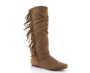 Fabulous Suede Effect Mid High Boot