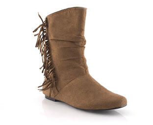 Priceless Fun Suede Look Ankle Boot