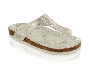 Priceless Funky Footbed Sandal With Spot Foil Detail
