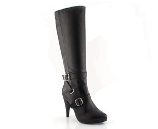 Priceless High Platform Boot With Strap Detail