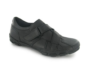 Leather Velcro Fastening Casual Shoe