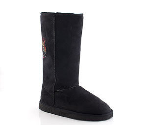 Priceless Mid High Boot With Gem Trim