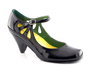 Priceless Patent Court Shoe With Strap