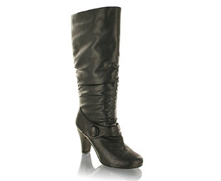 Priceless Stunning Mid High Boot With Buckle Trim