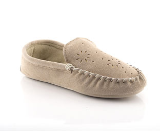 Priceless Traditional Moccasin Slipper with Underlay