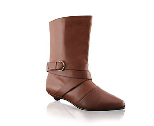 Priceless Trendy Calf Boot With Strap Detail