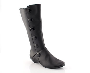 Priceless Trendy Long Leg Boot With Button Trim Detail