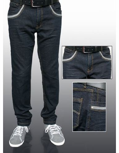 PRIME hot sales mens jeans blue pocket design slim fit all sizes (30 x Regular)