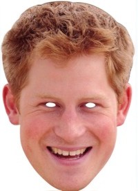 Prince Harry Celebrity Face Mask (Card)