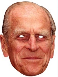 Prince Philip Celebrity Face Mask (Card)