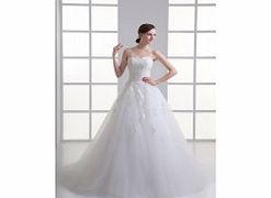 PRINCESS Backless Swetheart Beaded Lace Satin