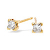 PRINCESS Cut Diamond Stud Earrings (50 Points Dia)