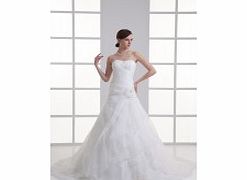 PRINCESS Ruffles 3D-flower Pleat Satin Organza