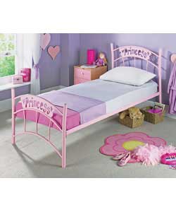 Princess Single Bedstead with Sprung Mattress