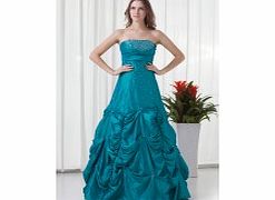 PRINCESS Strapless Backless Empire Pleat Beading