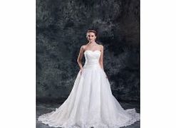 PRINCESS Sweetheart Backless Pleat Beaded